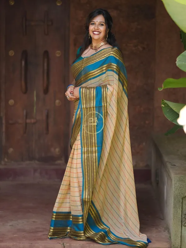 Mul_Cotton_Saree_With_Blouse_Piece