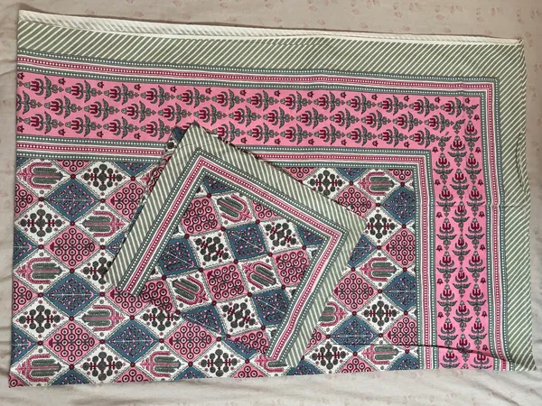 Nandrani_Single_Size_Cotton_Block_Print_Bedsheet_Set_-_Design_09