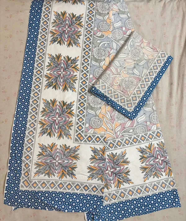 Nandrani_Single_Size_Cotton_Block_Print_Bedsheet_Set_-_Design_03