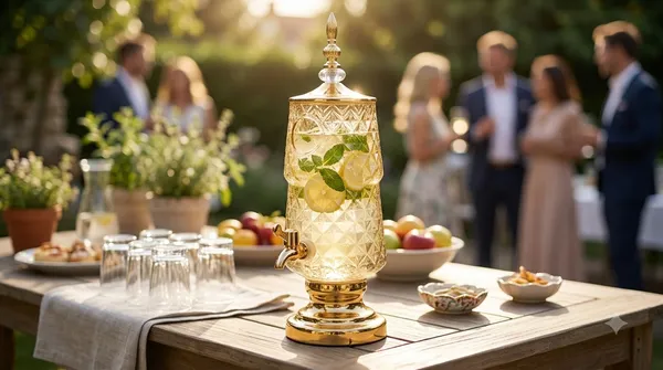 Amber_Diamond_Cut_Glass_Juice_Dispenser_with_Tap_5L_-_Gold_Base_Beverage_Dispenser_for_Parties,_Weddings_&_Garden_Events