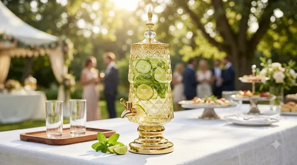 Amber_Diamond_Cut_Glass_Juice_Dispenser_with_Tap_5L_-_Gold_Base_Beverage_Dispenser_for_Parties,_Weddings_&_Garden_Events