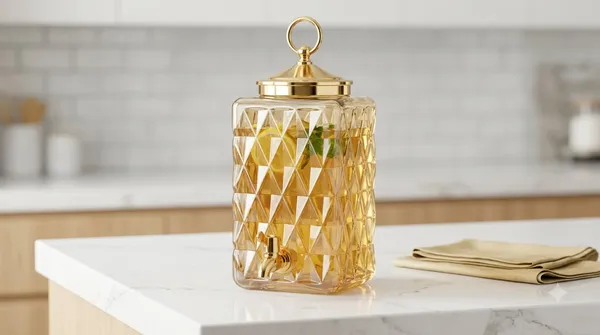Amber_Glass_Juice_Dispenser_7_Pcs_Set_-_5L_Dispenser_with_Tap_and_6_Embossed_Glasses,_Gold_Base_Party_Serving_Set