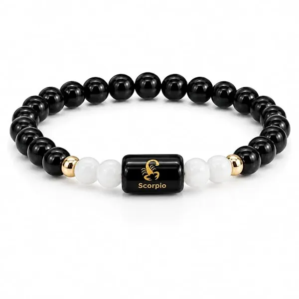 Black_White_Crystal_Scorpio_Zodiac_Beaded_Bracelet_For_Men