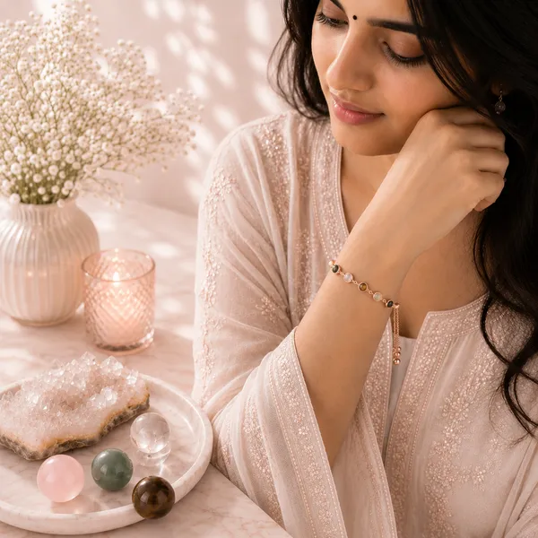 Dhan-Yog_Metal_Bracelet_-_Rose