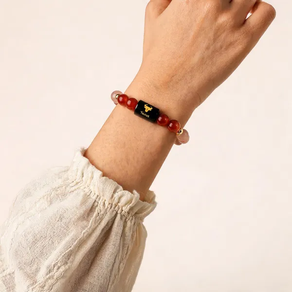 Red_Crystal_Taurus_Zodiac_Beaded_Bracelet_For_Women