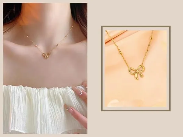 Gold_Tone_Bow_Pendant_Necklace_for_Women