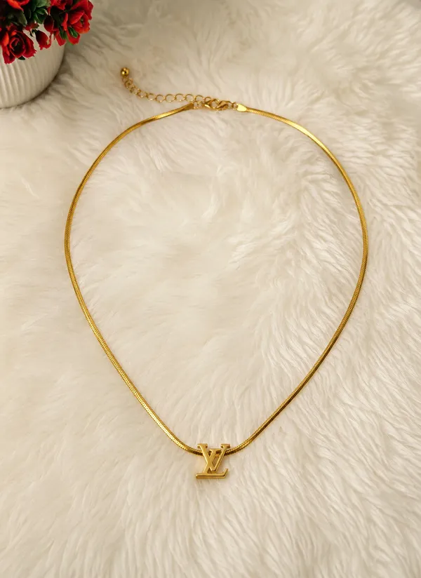 Gold-Tone_Monogram_Pendant_Necklace_for_Women