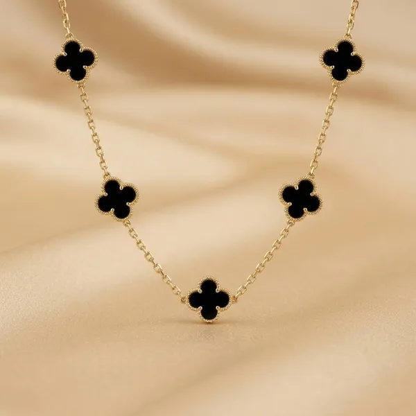 Black_Gold-Tone_Clover_Necklace_for_Women