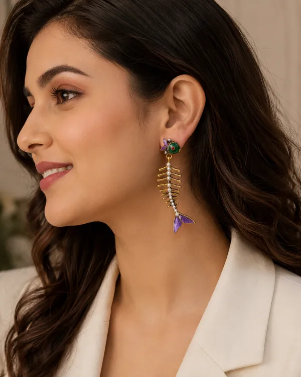 Multicolour_Fish_Pendant_Drop_Earrings_for_Women