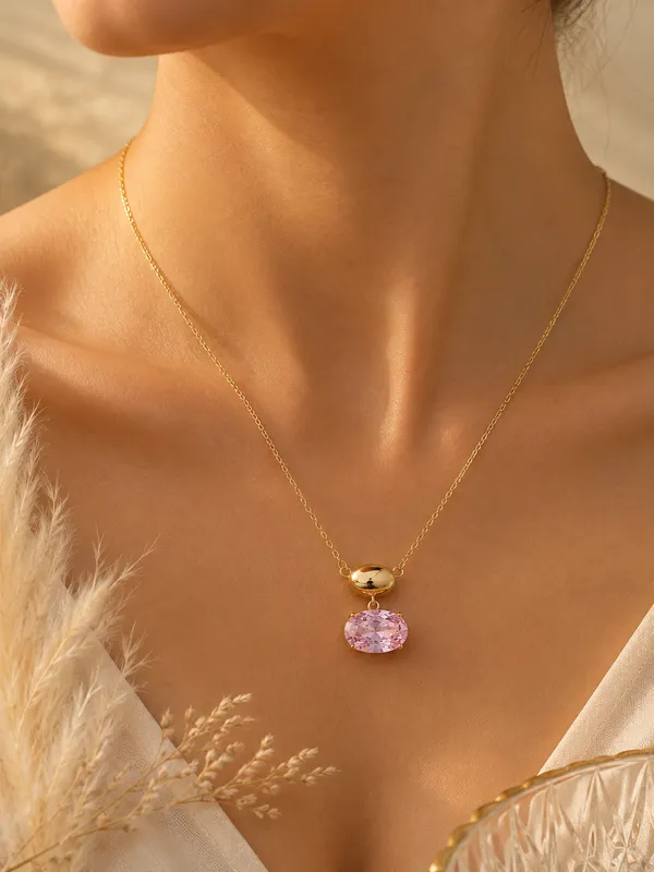 Gold_Tone_Pink_Pendant_Necklace_for_Women