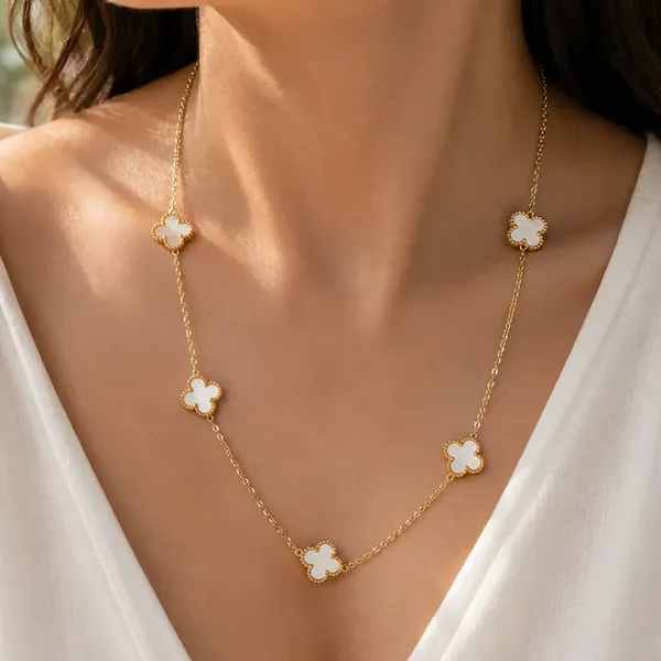Gold_Tone_Clover_Necklace_for_Women