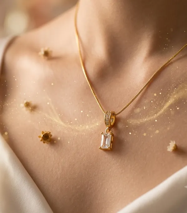 Gold_Tone_Rectangular_Pendant_Necklace_for_Women