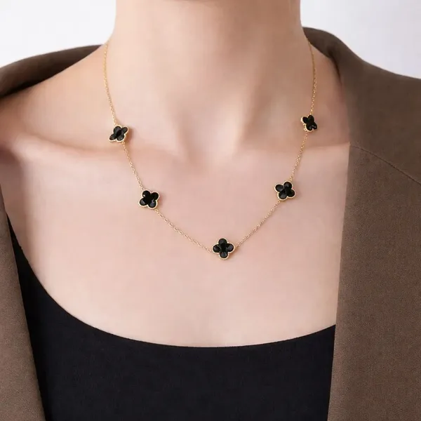 Black_Gold-Tone_Clover_Necklace_for_Women