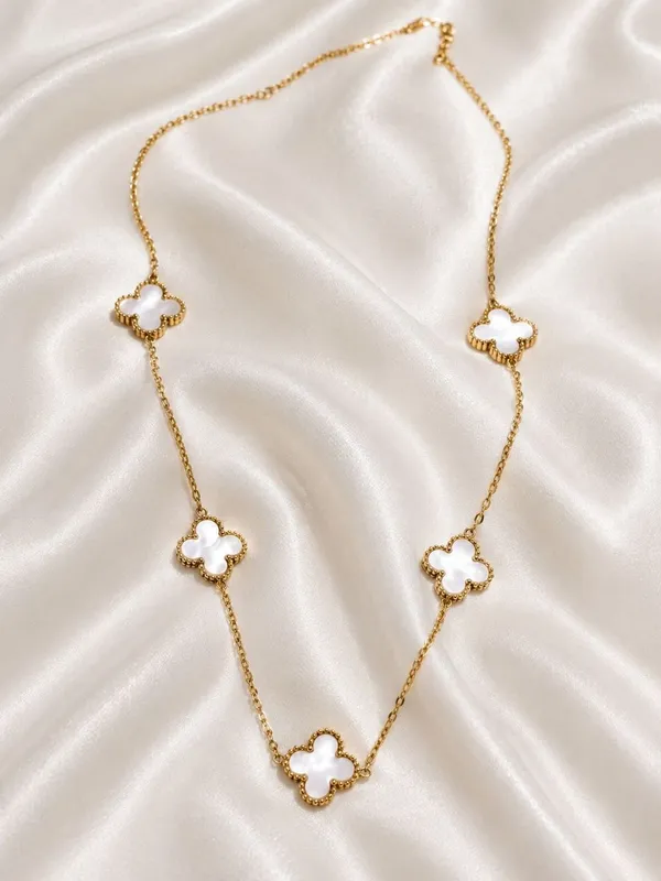 Gold_Tone_Clover_Necklace_for_Women