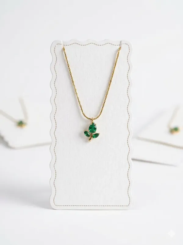 Teen_Patti_Necklace_–_Anti-Tarnish_Gold_Tone_Chain_Necklace_With_Green_Stone_Leaf_Cluster