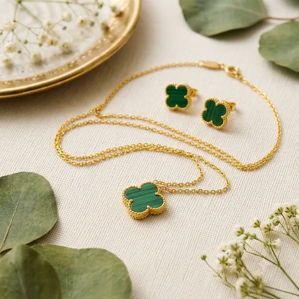 Chaupatti_Clover_Set_–_Anti-Tarnish_Gold_Tone_Clover_Pendant_Necklace_&_Stud_Earrings