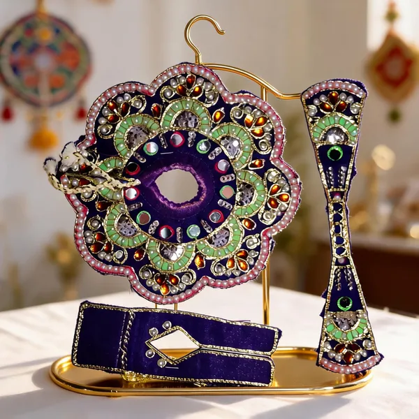 Dark_Purple_Cotton_Silk_Flower_Poshak_For_Laddu_Gopal_Ji