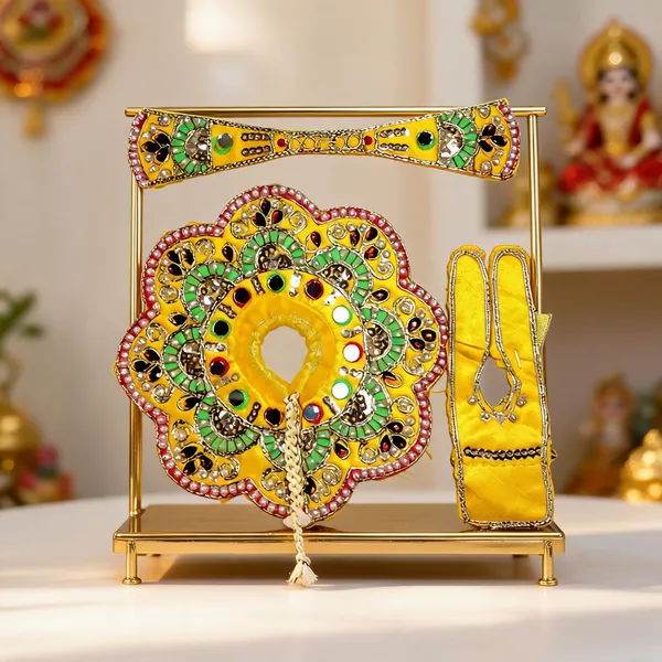 Yellow_Cotton_Silk_Flower_Poshak_For_Laddu_Gopal_Ji