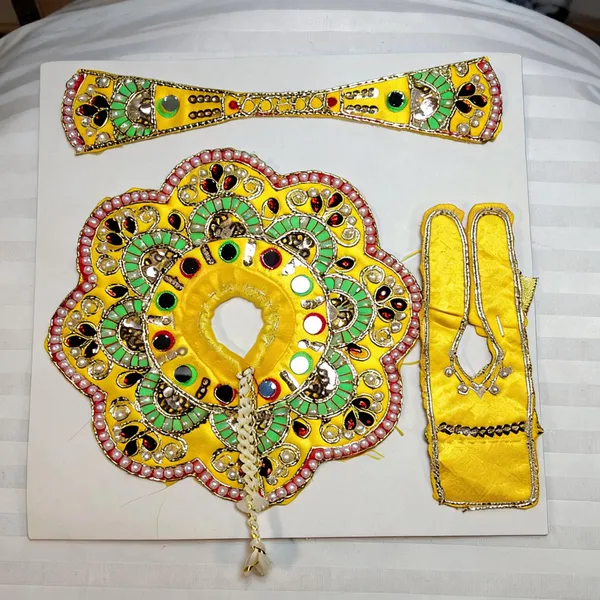 Yellow_Cotton_Silk_Flower_Poshak_For_Laddu_Gopal_Ji