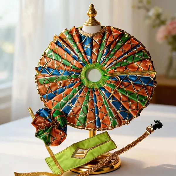 Green_Multi-Shade_Cotton_Silk_Poshak_For_Laddu_Gopal_Ji