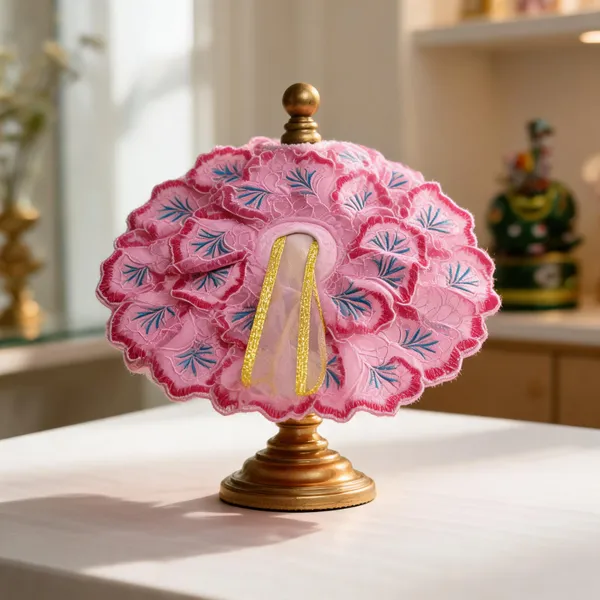 Pink_Silk_Net_Leaf_Poshak_For_Laddu_Gopal_Ji