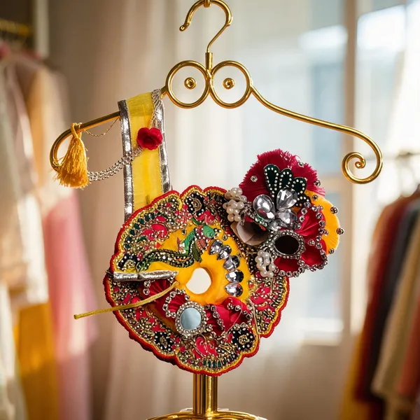 Yellow_Red_Moti_Silk_Net_Poshak_For_Laddu_Gopal_Ji