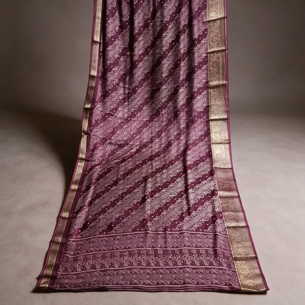 Purple_Printed_Saree_For_Women
