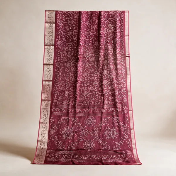 Magenta_Printed_Saree_For_Women