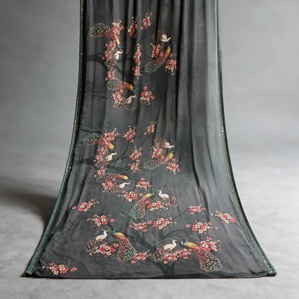 Grey_Printed_Saree_For_Women