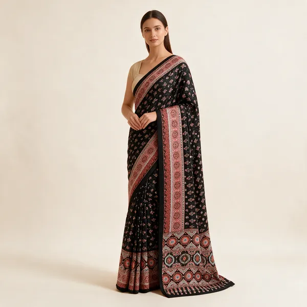 Black_Printed_Saree_For_Women