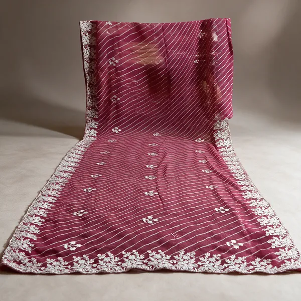 Maroon_Embroidered_Saree_For_Women