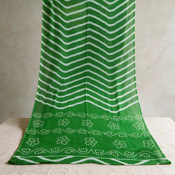 Green_Printed_Ethnic_Saree_For_Women