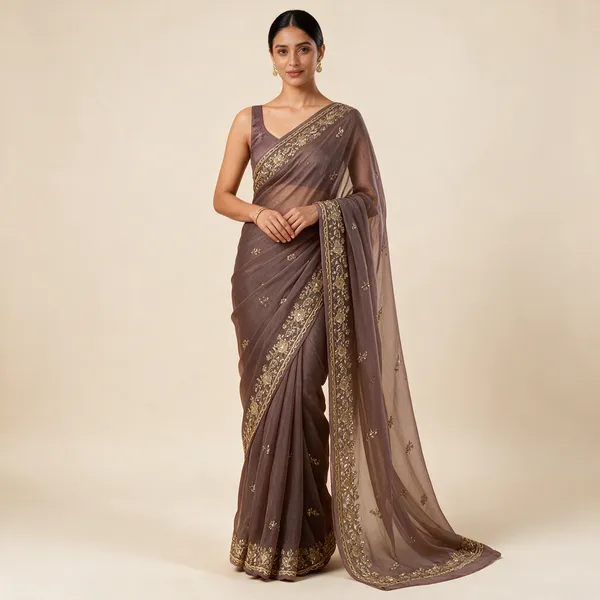 Grey_Embroidered_Saree_For_Women
