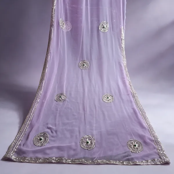 Lavender_Embellished_Saree_For_Women
