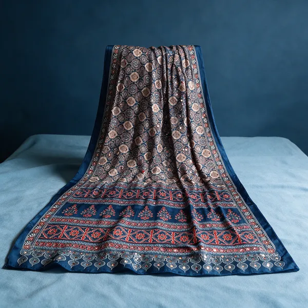 Blue_Printed_Saree_For_Women