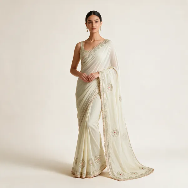 Mint_Green_Embellished_Saree_For_Women
