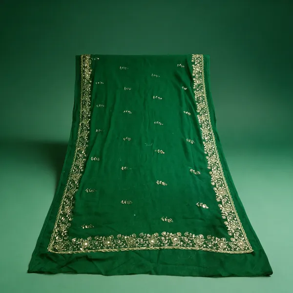 Green_Sheer_Embellished_Saree_For_Women