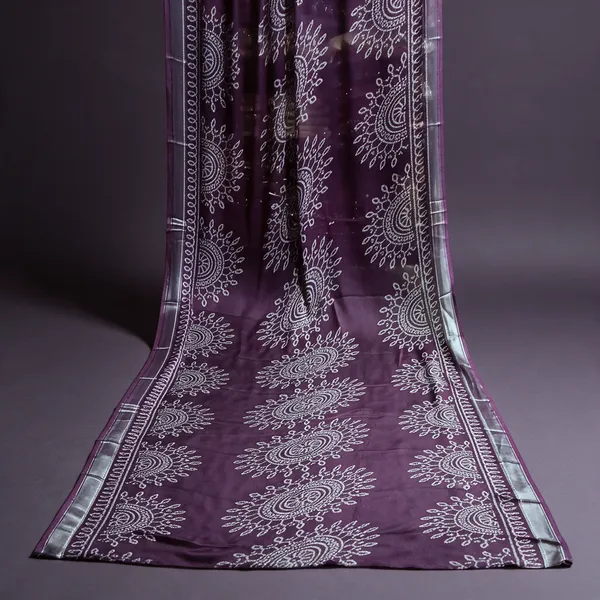 Purple_Printed_Paisley_Saree_For_Women