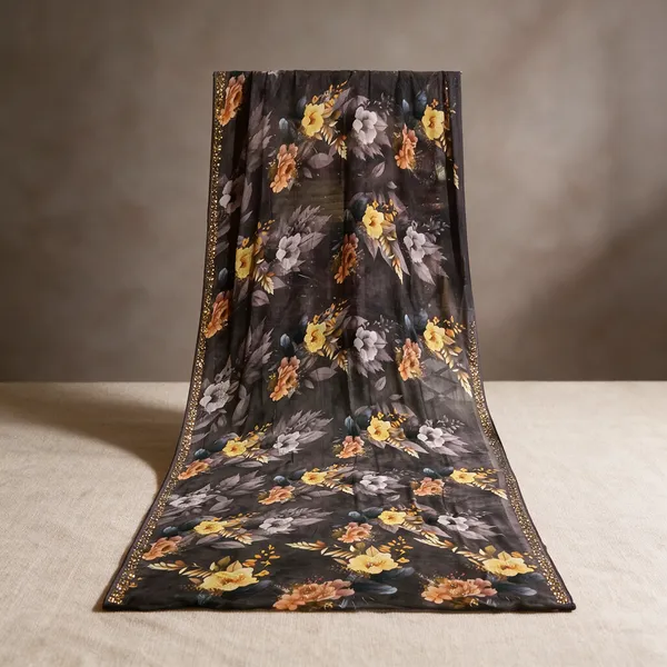Black_Floral_Print_Saree_For_Women