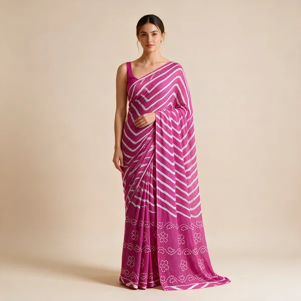 Magenta_Printed_Saree_For_Women