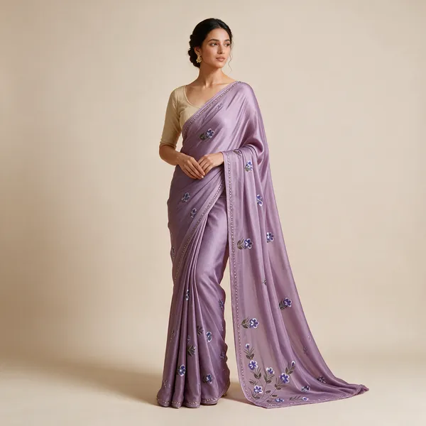 Lavender_Sheer_Floral_Embroidered_Saree_For_Women