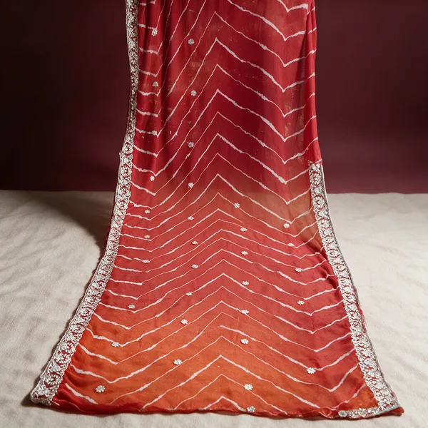 Red_Embellished_Saree_For_Women