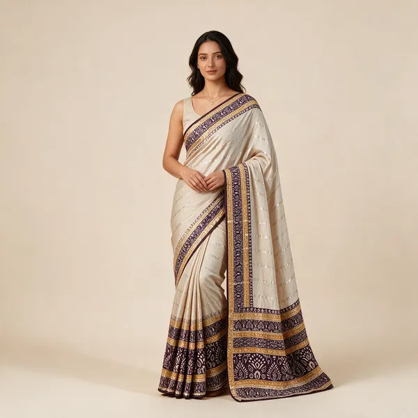 Grey_Printed_Saree_For_Women