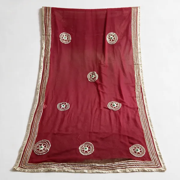 Red_Embellished_Saree_For_Women