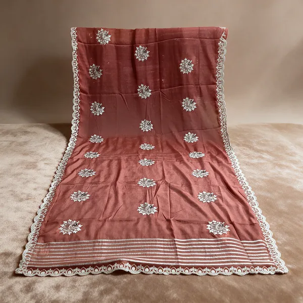 Maroon_Embroidered_Saree_For_Women