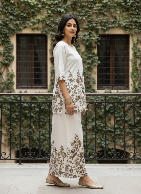 Ivory_Khadi_Cotton_Straight_Floral_Print_Kurta_Set_For_Women
