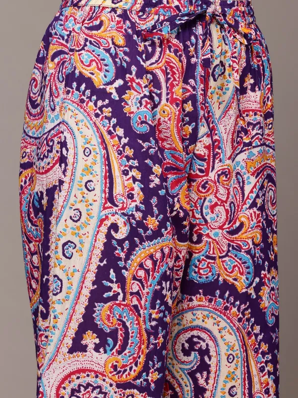Purple_Rayon_Paisley_Print_Straight_Kurta_Set_For_Women
