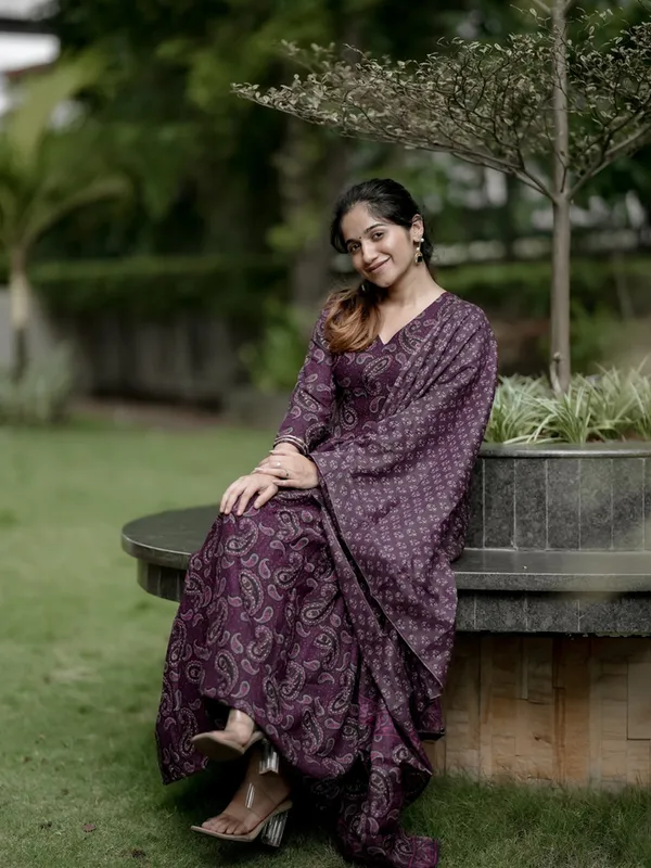 Purple_Rayon_Paisley_Print_Relaxed_Fit_Kurta_Set_For_Women