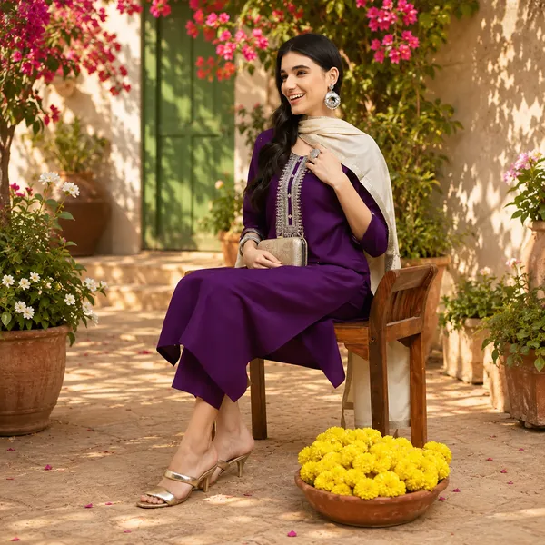 Purple_Rayon_Slub_Straight_Three_Piece_Kurta_Set_For_Women