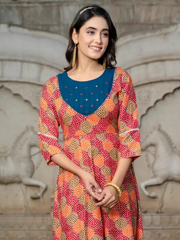 Multicolor_Rayon_A-Line_Printed_Kurta_Dress_For_Women